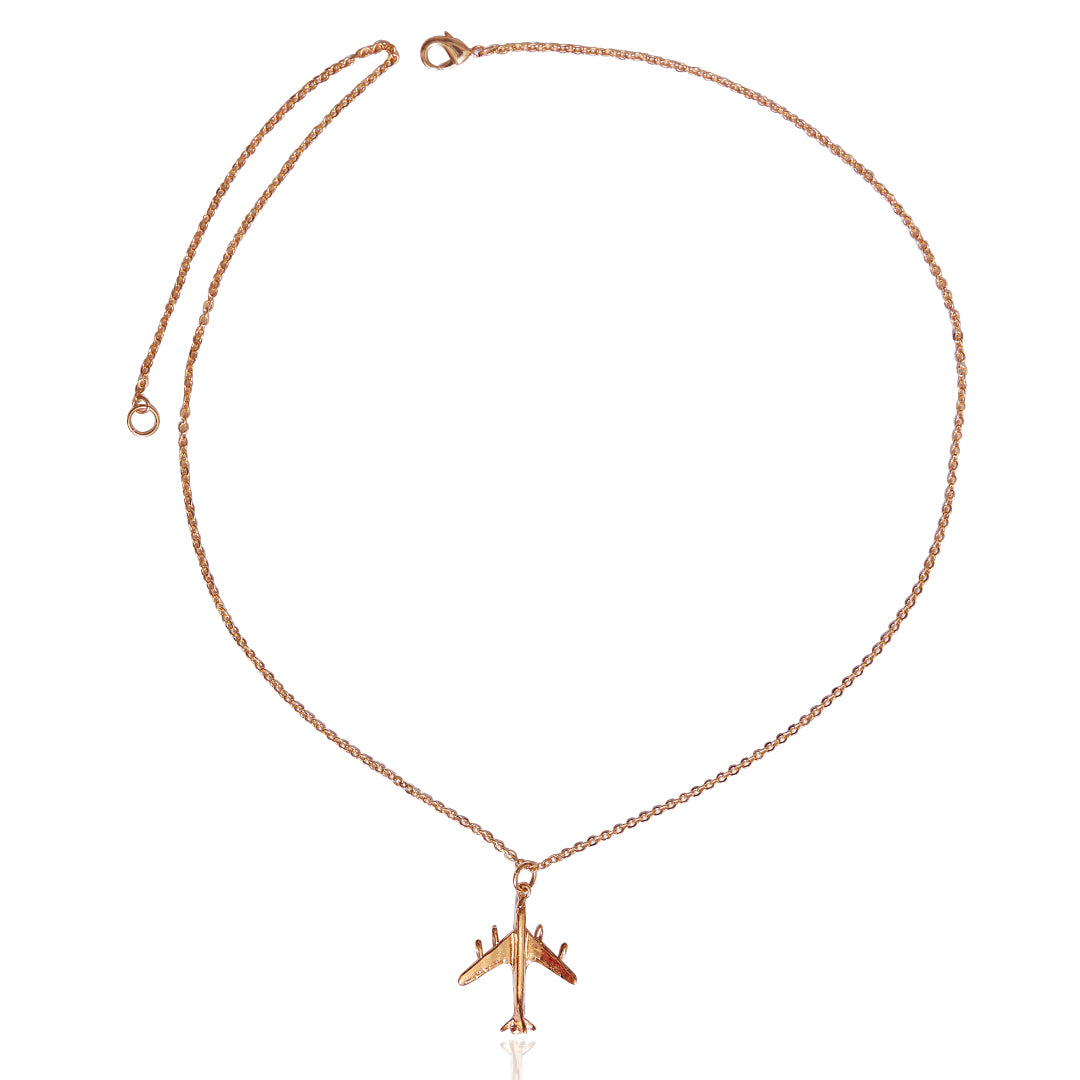 Collar Con Dije Avii | Chapa de Oro 14k