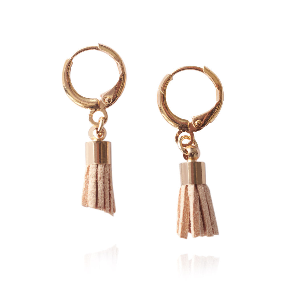 Aretes Tass | Chapa de Oro 14k