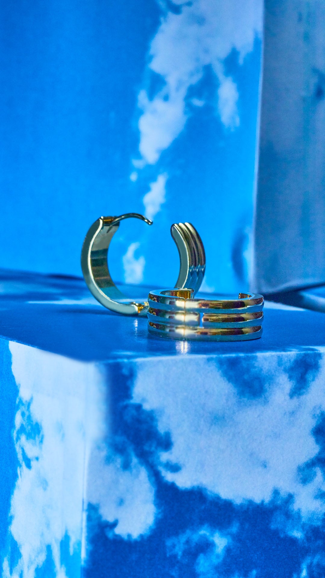 Arracada Tre | Acero Inoxidable Dorado