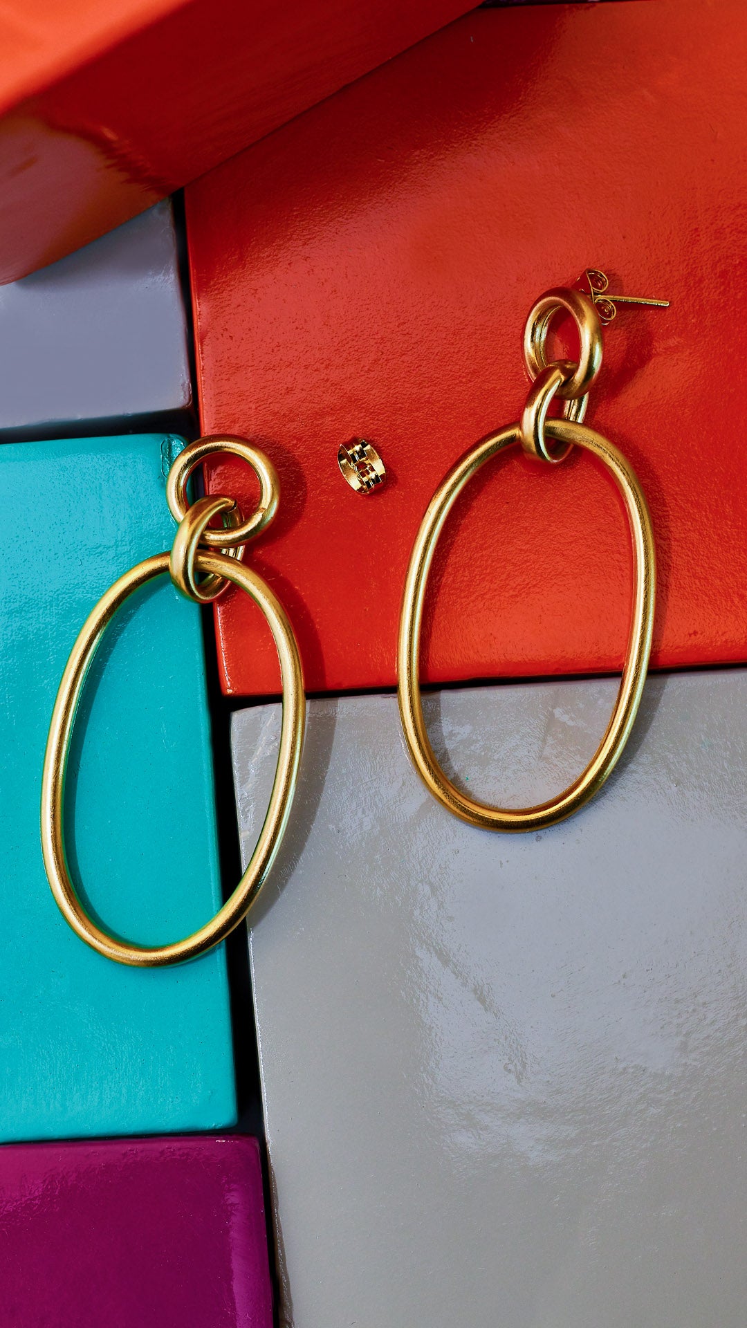 Aretes Bige | Chapa de Oro 14k