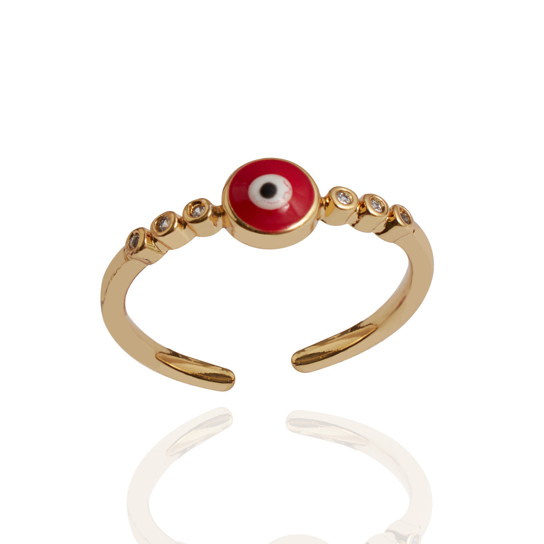 Anillo Ojo Dimi | Chapa de Oro 14k