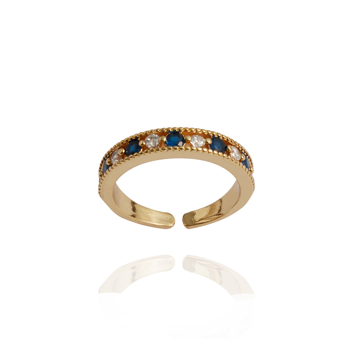 Anillo Carlota | Chapa de Oro 14k & Circonias