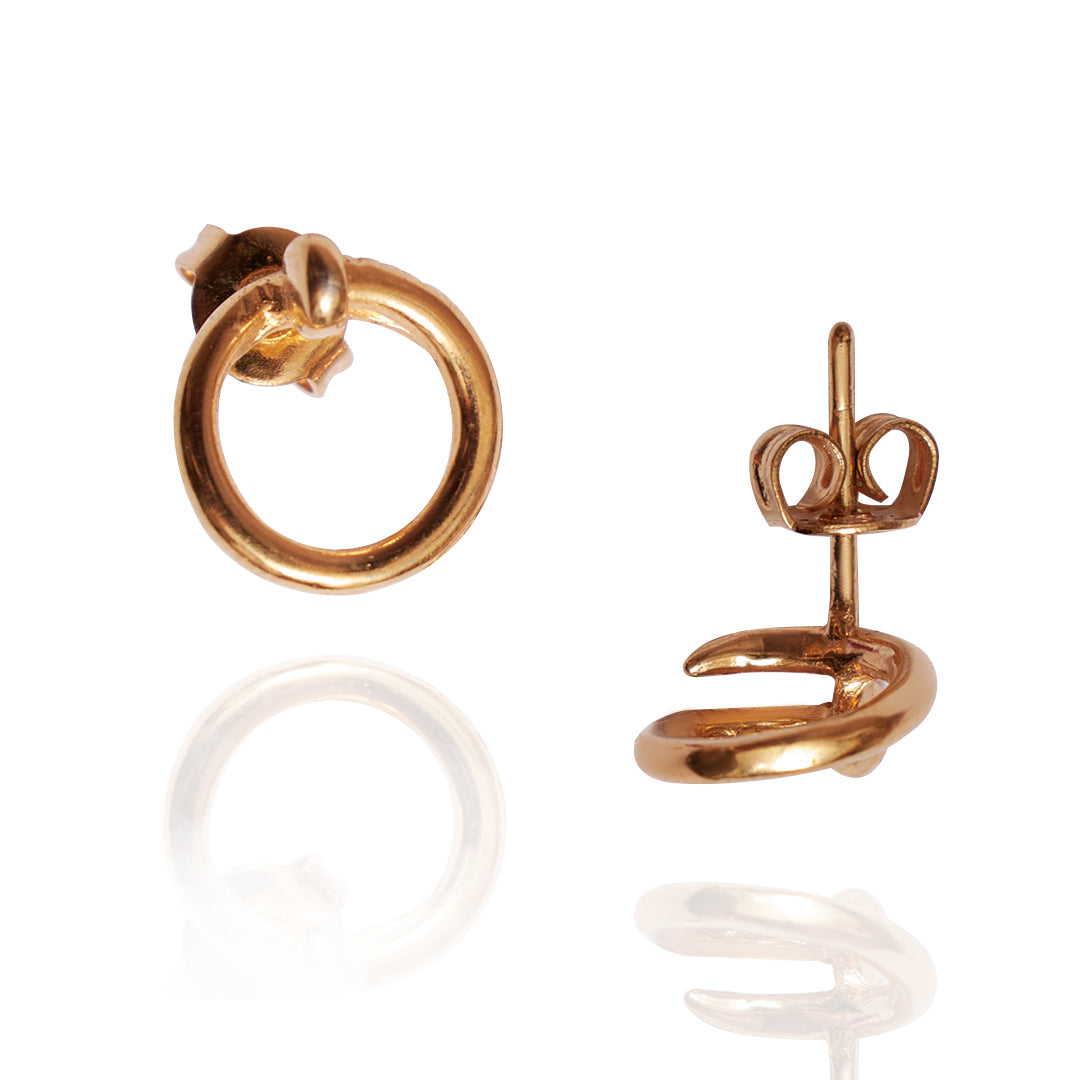 Aretes Tor | Chapa de Oro 14k