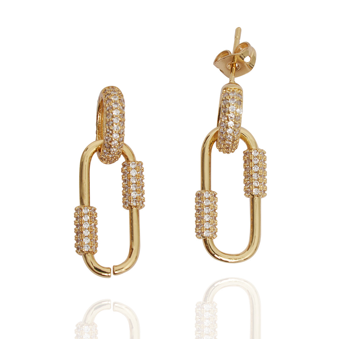 Aretes Eum | Chapa de Oro 14k