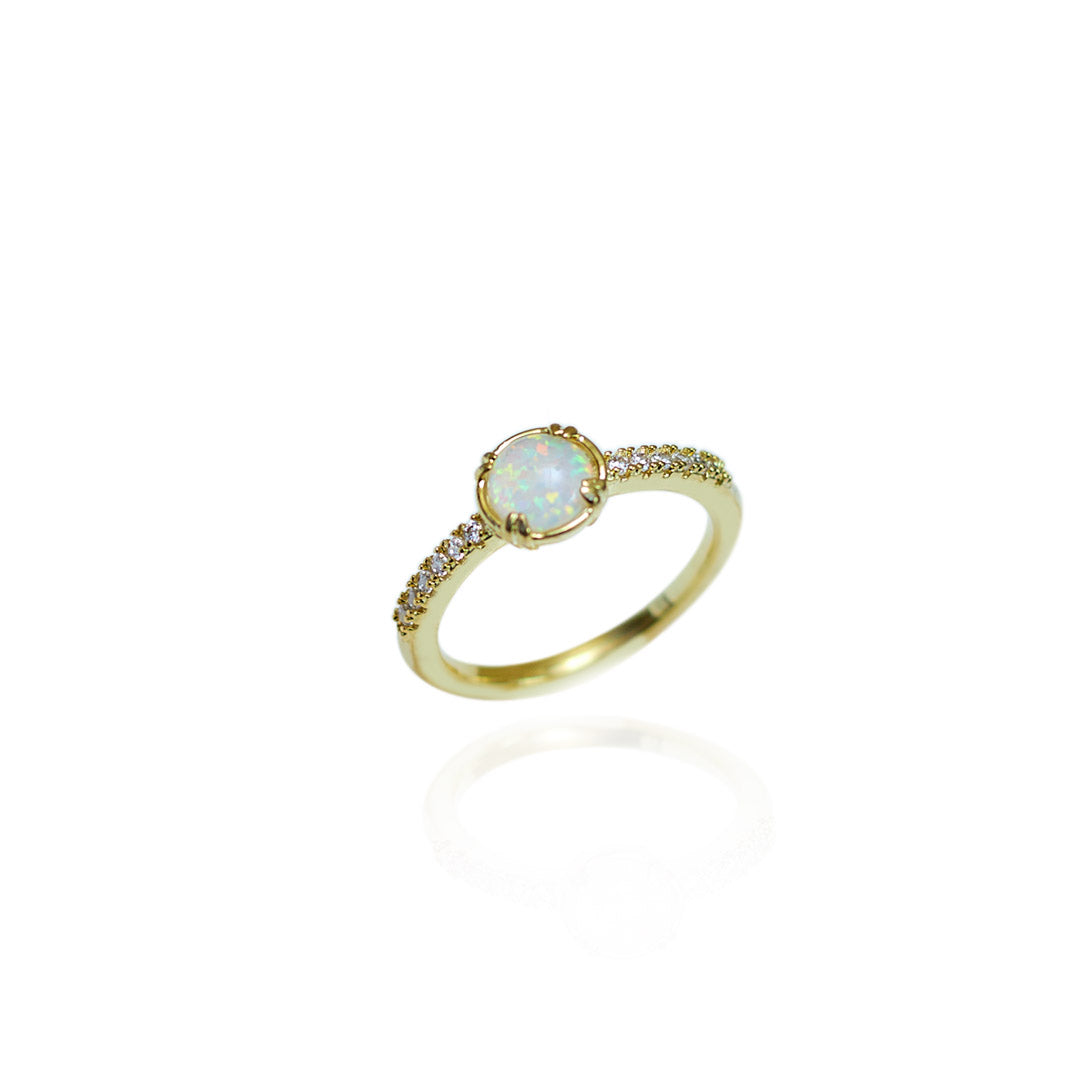 Anillo Galax | Chapa de Oro 14k