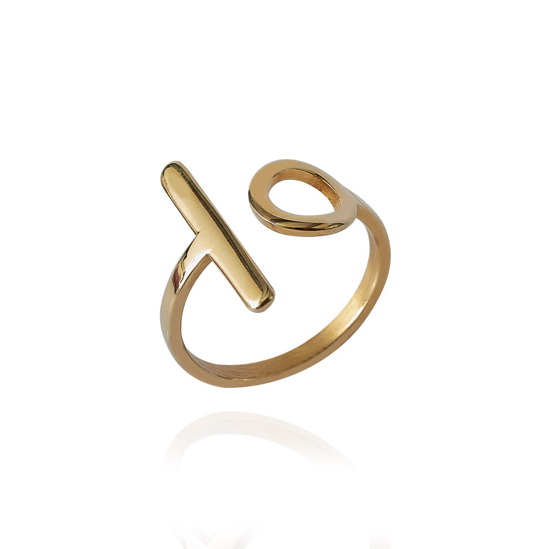 Anillo Oling | Acero Inoxidable Dorado