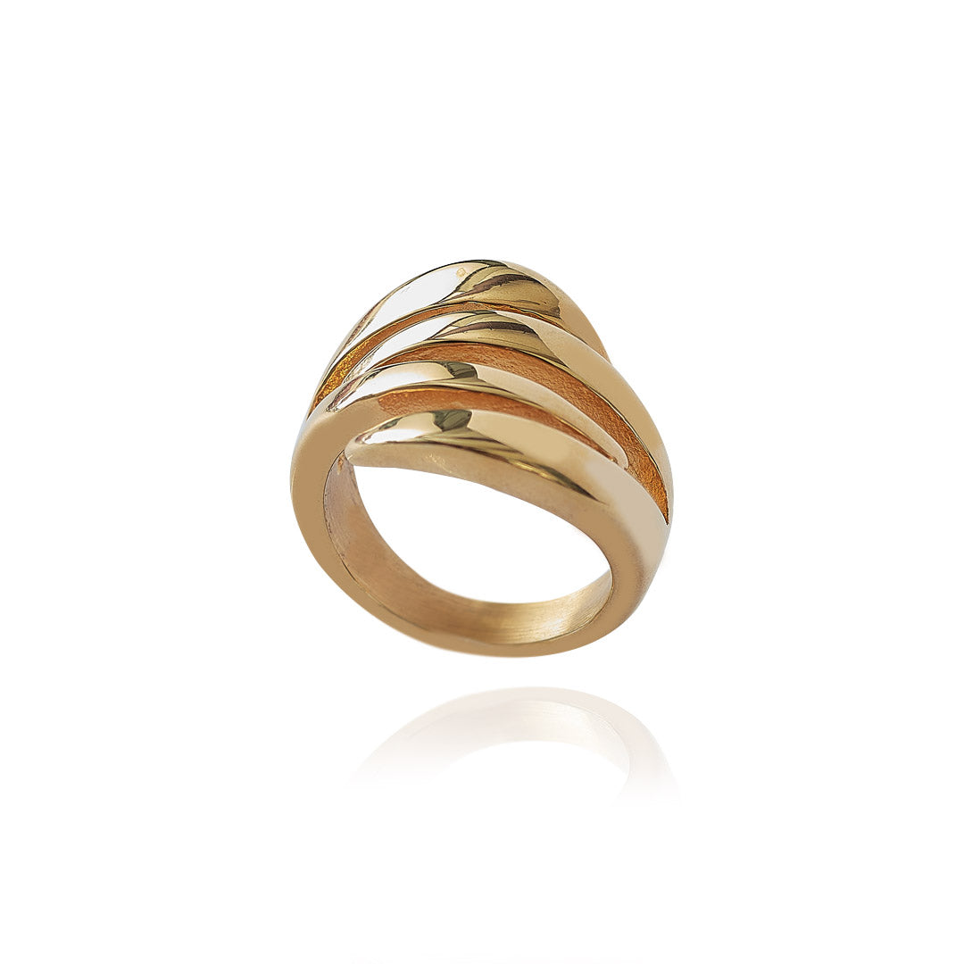 Anillo Tradi | Acero Inoxidable Dorado