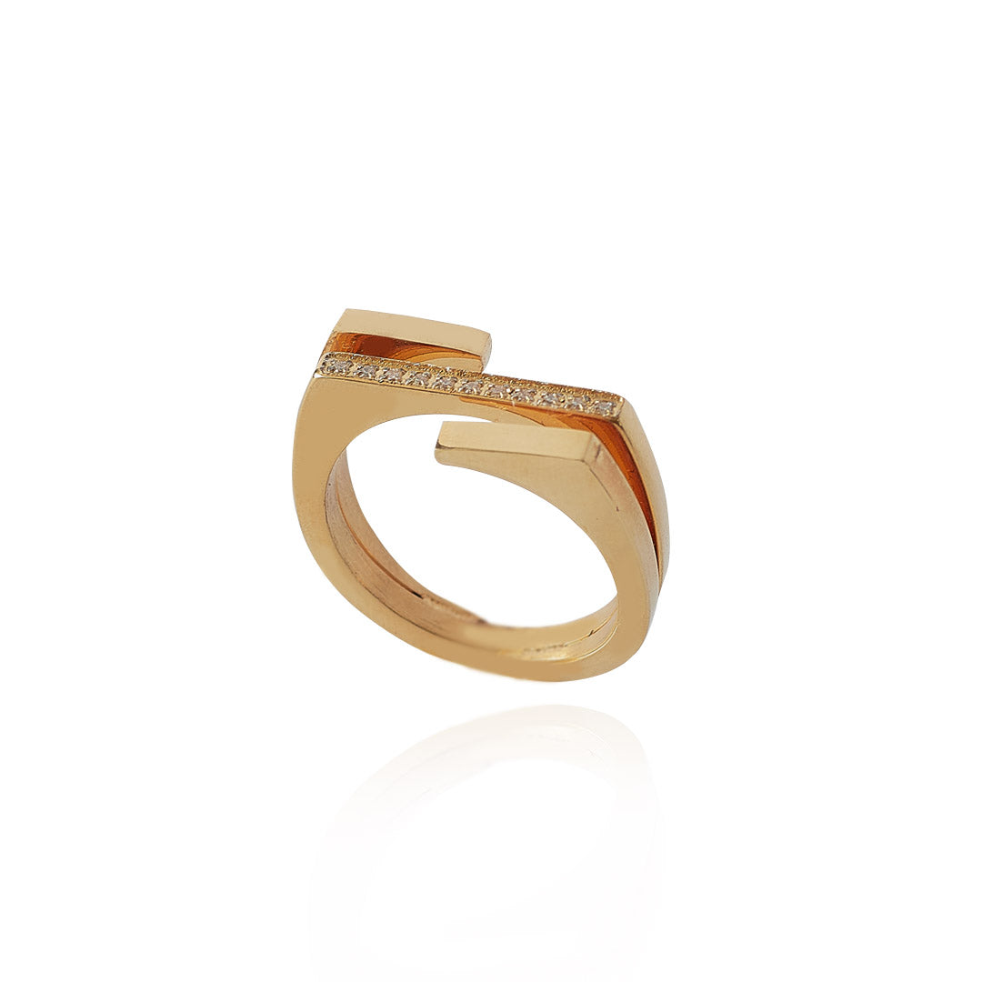 Anillo Koani | Acero Inoxidable Dorado