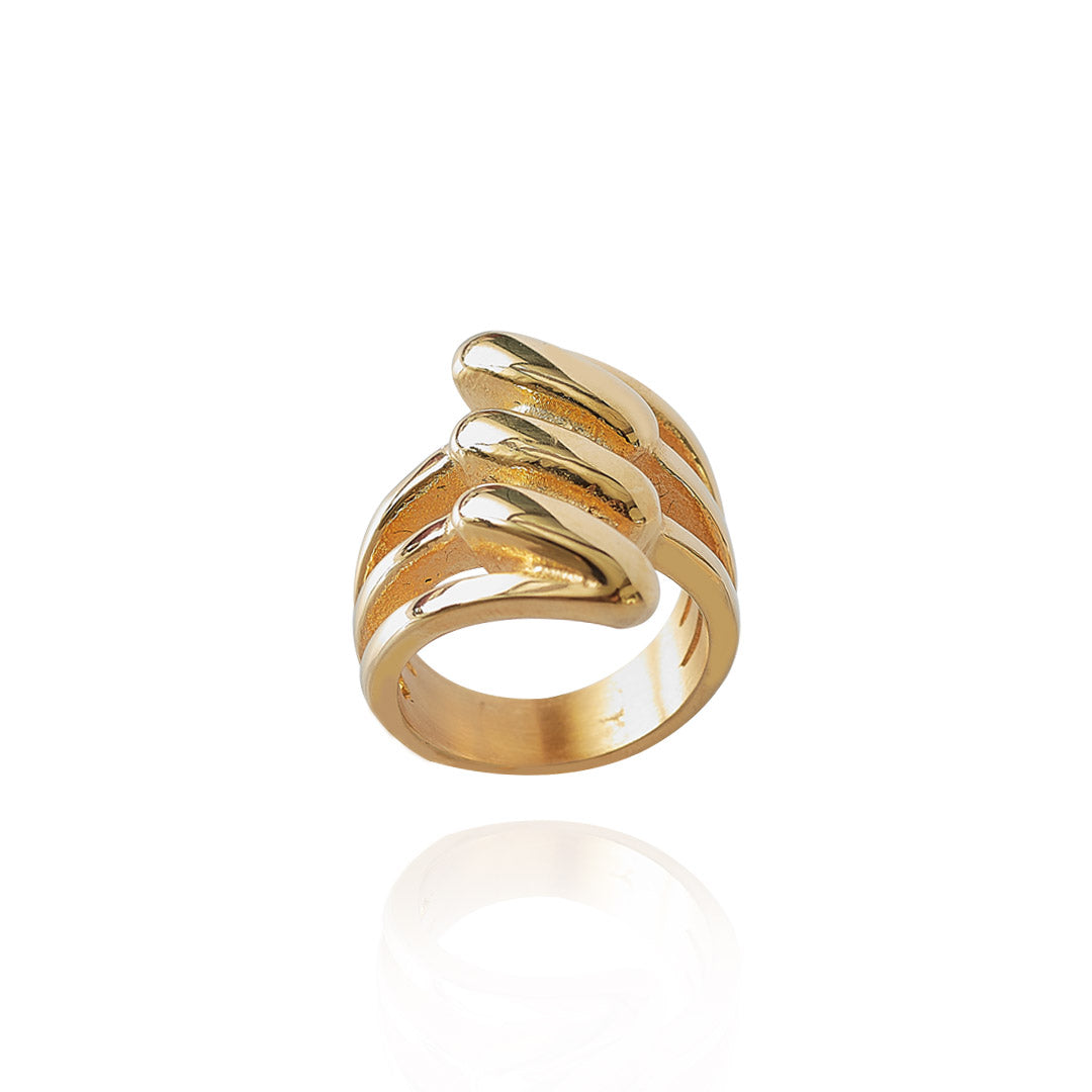 Anillo Barte | Acero Inoxidable Dorado