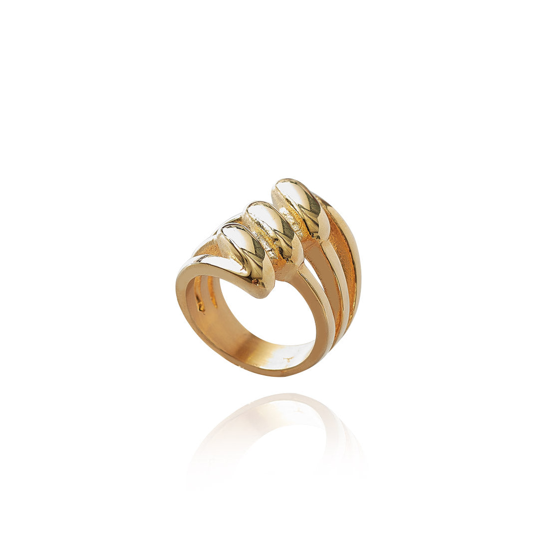 Anillo Barte | Acero Inoxidable Dorado