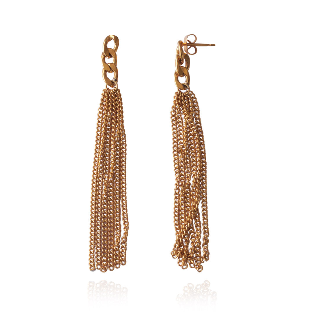 Aretes Cadena | Acero Inoxidable