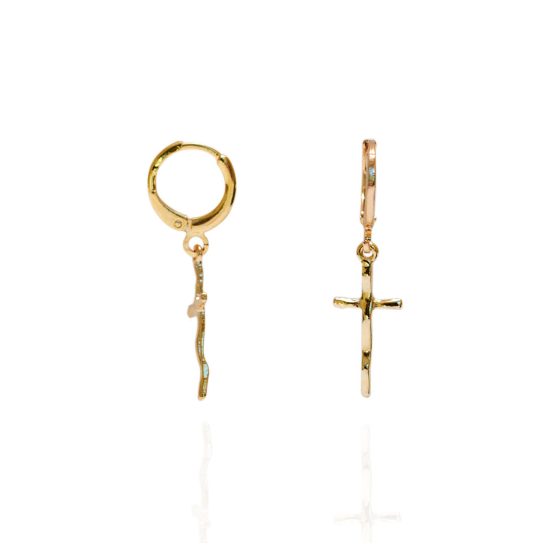 Aretes Cux | Chapa de Oro 14k