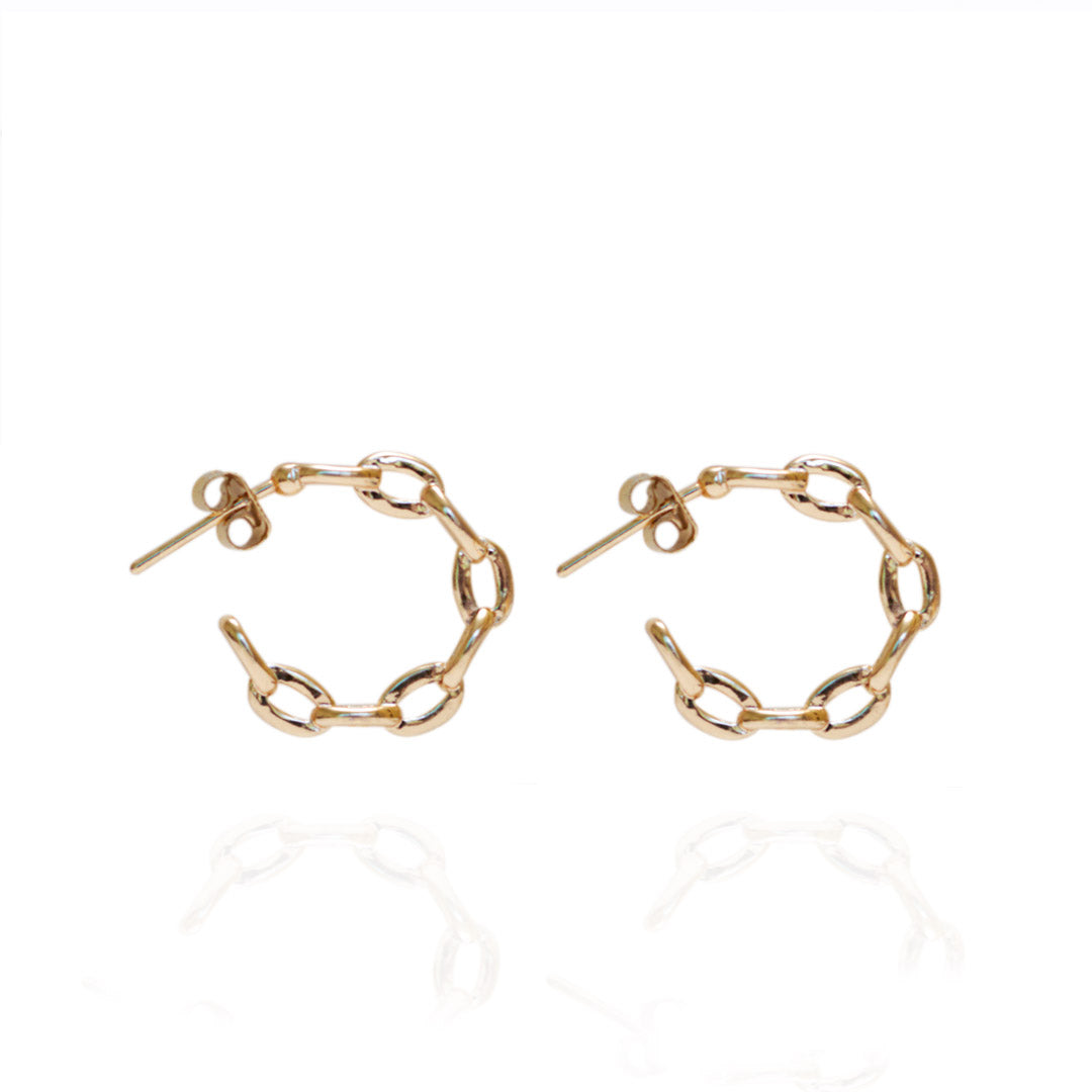 Aretes Chen | Chapa de Oro 14k