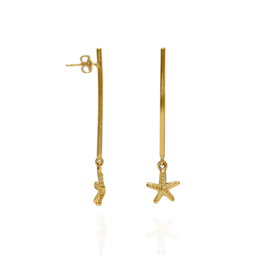 Aretes Stal | Chapa de Oro 14k