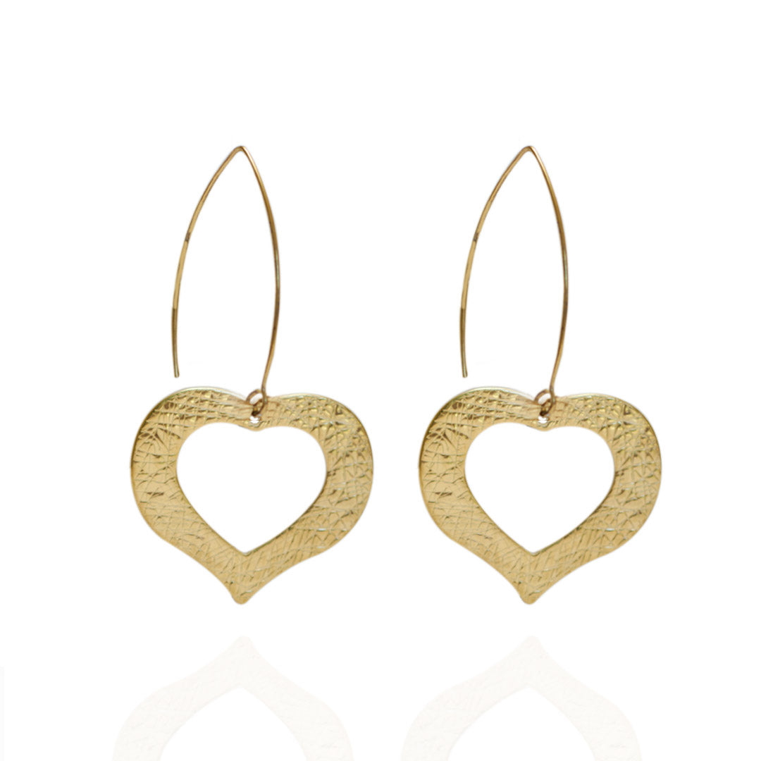 Aretes Har | Acero Inoxidable Dorado