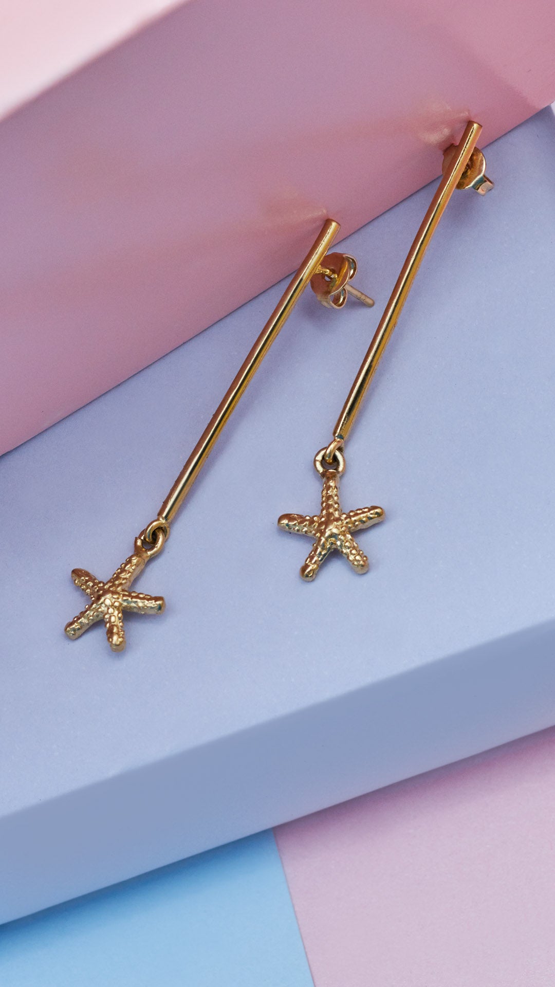 Aretes Stal | Chapa de Oro 14k