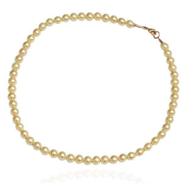 Collar Peregrina | Chapa de Oro 14k & Perlas Naturales 7mm