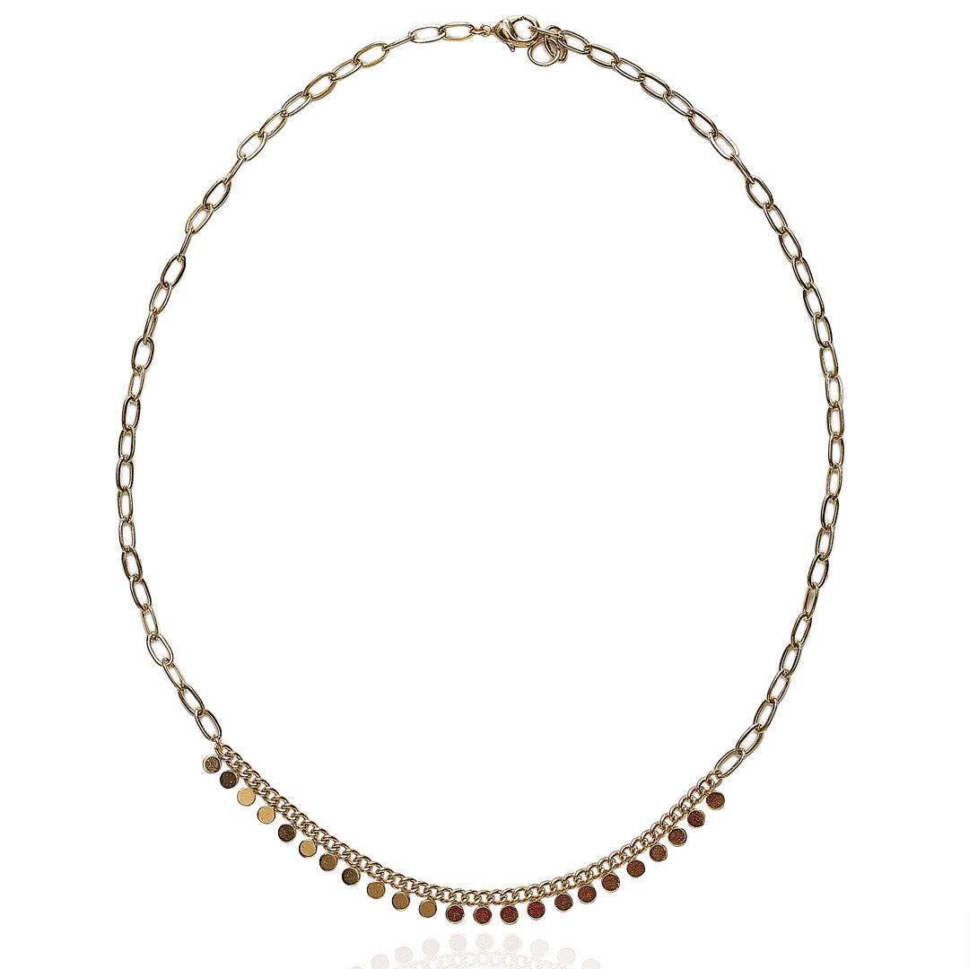 Collar Thais | Chapa de Oro 14k