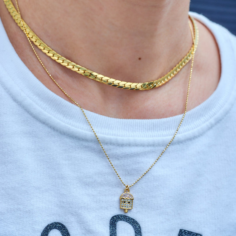 Collar Liss | Chapa de Oro 14k