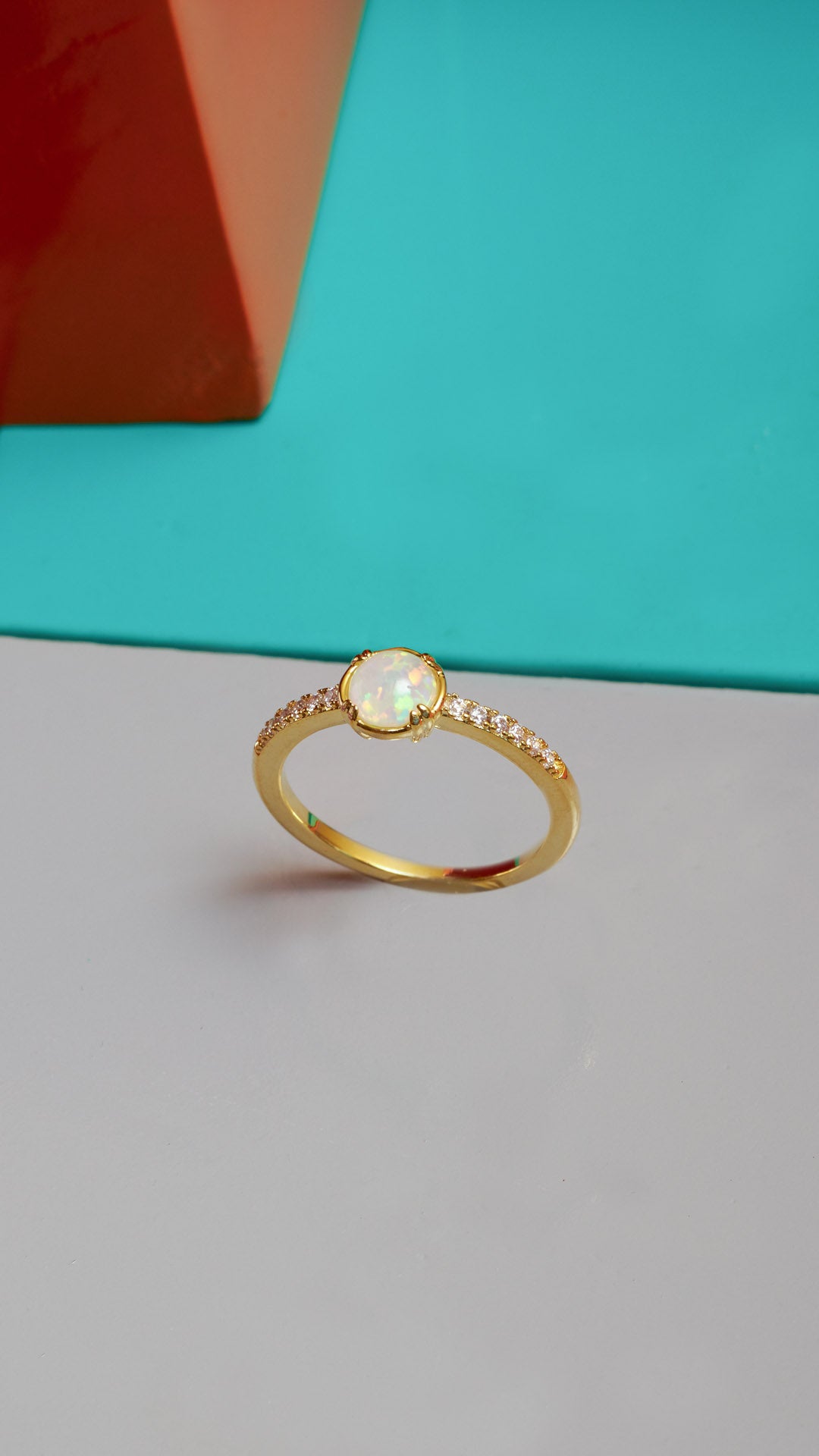 Anillo Galax | Chapa de Oro 14k