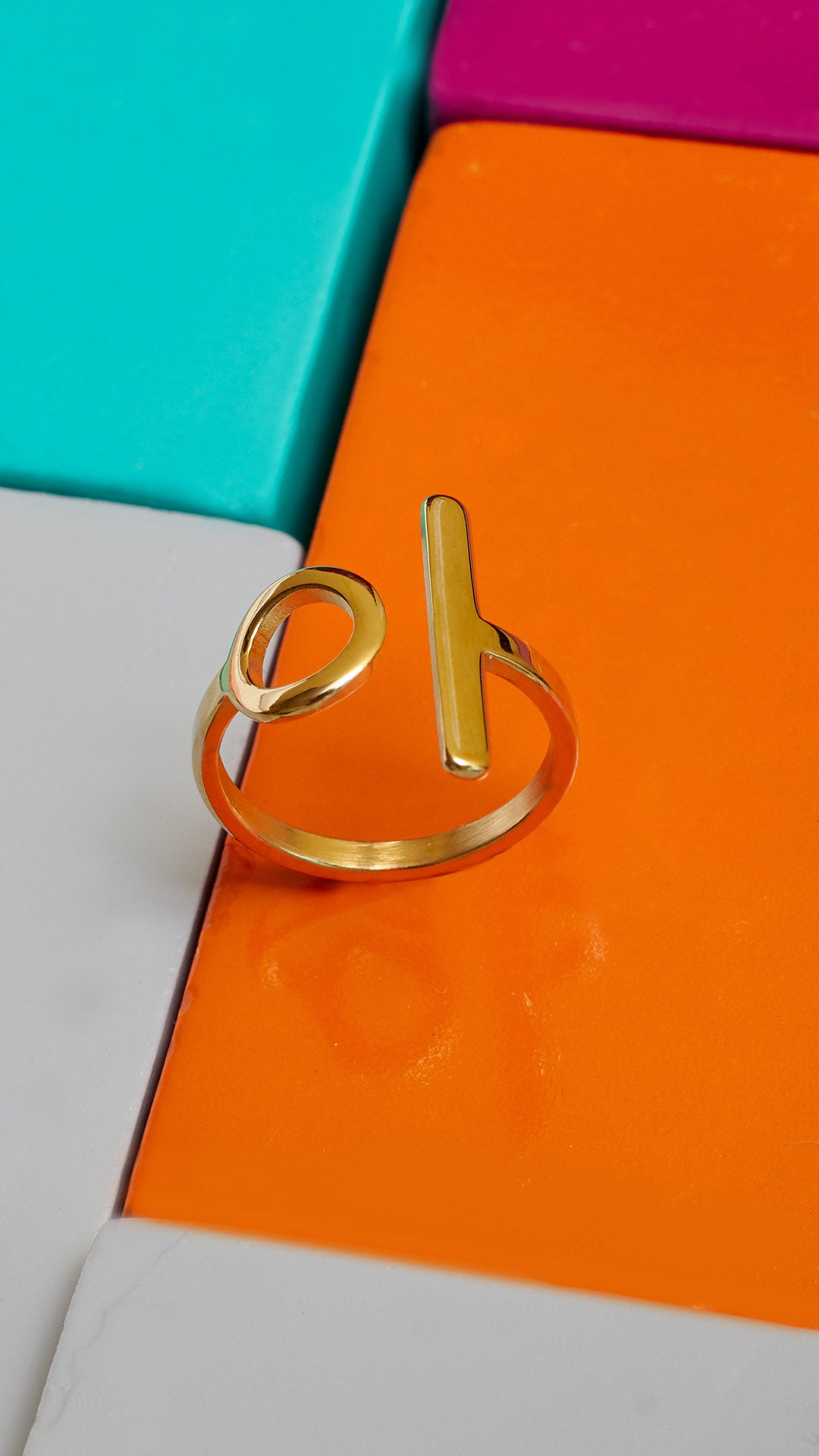 Anillo Oling | Acero Inoxidable Dorado