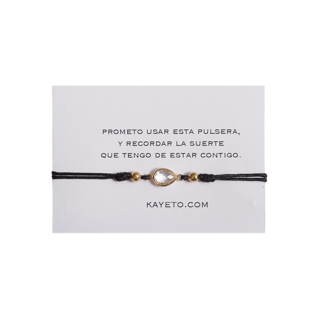 Pulsera Pera | Chapa de Oro 14k